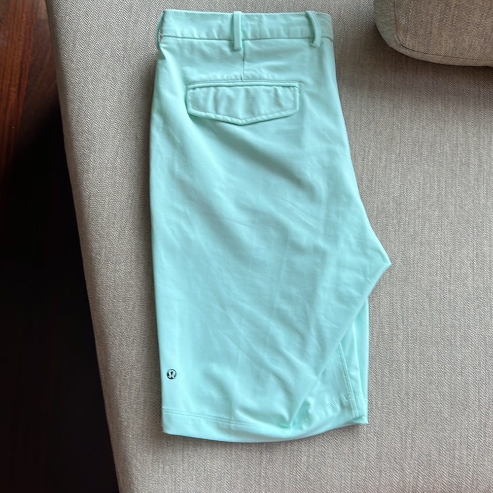 Lululemon mint green walking shorts - Picture 3 of 4